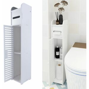 DAY PLUS Wood Bathroom Storage Cabinet Wooden Drawer Cupboard Free Standing Unit Shelf