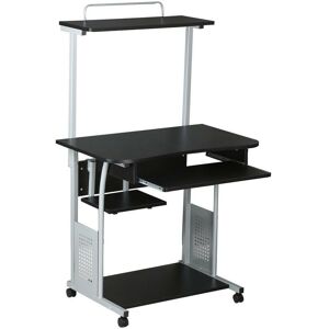 Yaheetech - Computer Desk pc Table With Shelves, Black