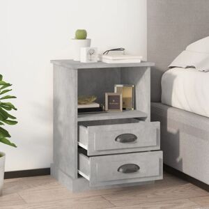 Bonnevie - 2 pcs Bedside Cabinets,Bedside table,Nightstand Concrete Grey 43x36x60 cm VSVS78868