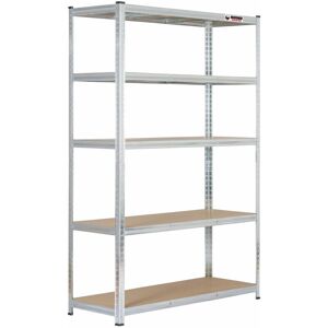 Rhino Racking - Four Bay 180x120x45cm 5 tier Galvanised Heavy Duty Boltless Garage Shelving 1000kg