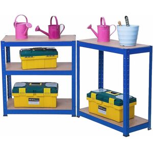 DAYPLUS 5 Tier Boltless Garage Shelving Unit Heavy Duty Industrial Storage Shelves Metal Racking Unit for Shed Warehouse Workshop Office, 175KG Per