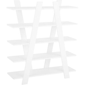 Beliani - Modern Scandinavian Living Room Bookcase Bookshelf White Escalante