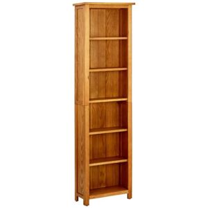 Bonnevie - 6-Tier Bookcase,Book Cabinet,Bookshelf 52x22x180 cm Solid Oak Wood VSVS49337