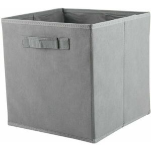 Ainpecca - 4PCS Foldable Storage Boxes Square Canvas Storage Collapsible Box Fabric Cubes(4PCS,LIGHT grey)