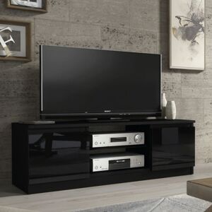 Creative Furniture - Aura tv Unit - Black with Gloss Doors - 120cm