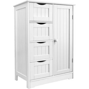BRIEFNESS Bathroom 4 Tier Cabinet Shelf Cupboard Bedroom Storage Unit