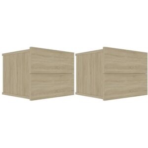 Vidaxl - Bedside Cabinets 2 pcs Sonoma Oak 40x30x30 cm Engineered Wood