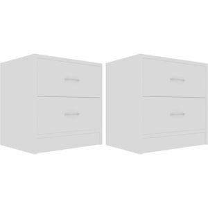 Vidaxl - Bedside Cabinets 2 pcs White 40x30x40 cm Engineered Wood
