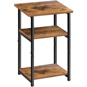 Briefness - Bedside Table Nightstand Cabinet w/ Metal Frame Sofa Side Table Shelf