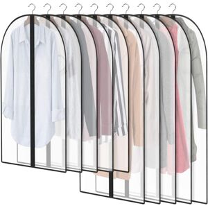 Garment Cover, Suit Bag for Travel Storage (5M 60x100cm + 5L 60x120cm), Garment Protective Cover with Full Zipper - Pack of 10 - Ccykxa