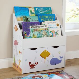 HOME SOURCE Children Bookshelf Bookcase Kids 3 Tier Sling Book Rack Toy Storage Organiser