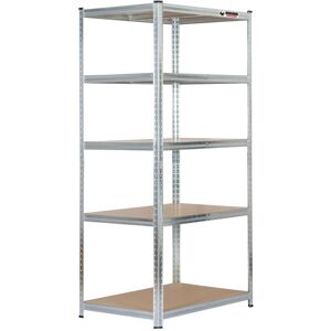 Rhino Racking - Four Bay 180x90x60cm 5 tier Galvanised Heavy Duty Boltless Garage Shelving 1000kg