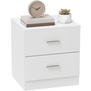 Homcom - Bedside Table w/ 2 Drawers, Nightstand, Side Storage Cabinet Unit