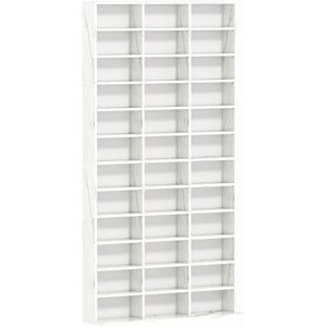 Homcom - dvd cd Media Storage Rack, Video Display Unit, Marble Effect
