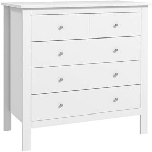 Homcom - Modern Chest Of Drawers, 5 Drawer Unit Storage Chest for Bedroom