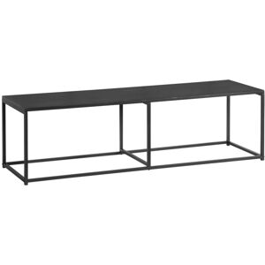 Sweeek - 140cm urban-style tv unit metal , Industrielle, Black, 140x40x40 cm