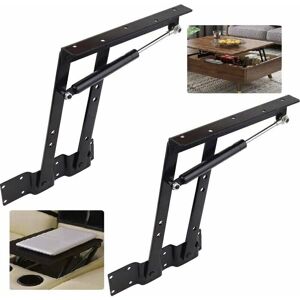 CYSLMUK Lifting Accessories, 2Pcs Folding Lift 50kg/100lb Lifting Spring Coffee Table Lifting Frame Lifting Bracket-Wall Shelf
