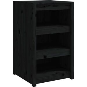 Vidaxl - Outdoor Kitchen Cabinet Black 55x55x92 cm Solid Wood Pine