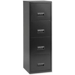 Pierre Henry - 4 Drawer Maxi Tall Filing Cabinet - Black
