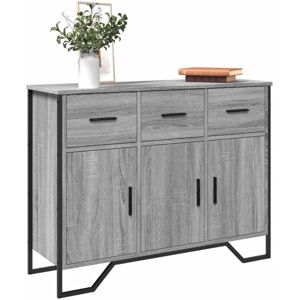 BONNEVIE Sideboard Cupboar,Buffet,Kitchen Storage Cabinet Grey Sonoma 97x32.5x74.5 cm Engineered Wood VSVS46805