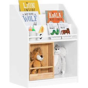 Sobuy - Children Kids Bookcase Book Shelf Toy Shelf,KMB98-W