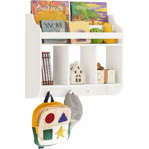 Sobuy - Children Kids Wall Shelf Book Shelf Toy Shelf Storage Display Shelf Rack,KMB46-W