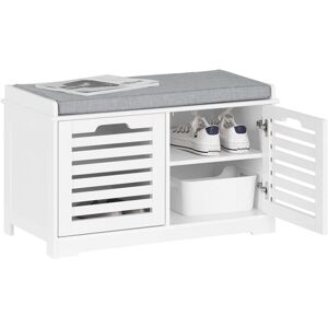 Hallway Storage Bench Shoe Cabinet,FSR23-II-W - Sobuy