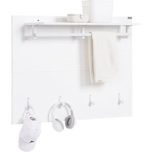 Wall Coat Rack Shelf Panel Wardrobe Panel,FHK36-W - Sobuy