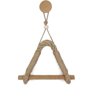 ZVD Solid wood hemp rope tissue holder wall hanging cotton rope solid wood hemp rope