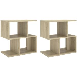 Vidaxl - Bedside Cabinets 2 pcs Sonoma Oak 50x30x51.5 cm Engineered Wood