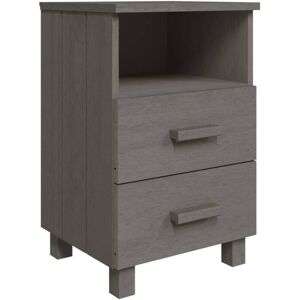 Vidaxl - Bedside Cabinet hamar Light Grey 40x35x62 cm Solid Wood Pine