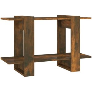 Book Cabinet/Room Divider Smoked Oak 80x30x51 cm Vidaxl