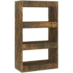 Book Cabinet/Room Divider Smoked Oak 60x30x103 cm Engineered Wood Vidaxl