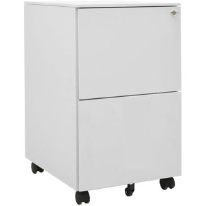 Mobile File Cabinet Light Grey 39x45x67 cm Steel Vidaxl