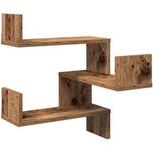 Wall Corner Shelves 2 pcs Old Wood 40x40x49.5 cm Engineered Wood vidaXL