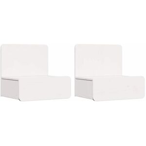 Vidaxl - Bedside Table 2 pcs White 44 x 32.5 x 40 cm Solid pine wood