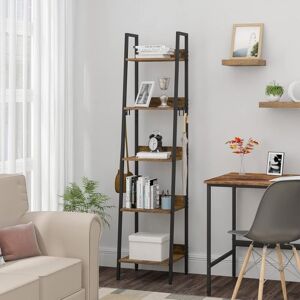 Woltu - Bookshelf Bookcase Storage Rack Standing Shelf 5-Tier Ladder Bookcase for Home, Living Room, Bedroom, Office