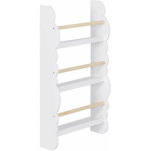 Woltu - Children bookcases Kids Display Bookshelf Storage Unit Shelving Wooden Rack White