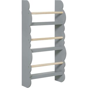 Woltu - Children bookcases Kids Display Bookshelf Storage Unit Shelving Wooden Rack Grey
