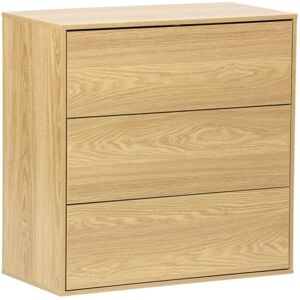 Sweeek - Chest of drawers, 3 drawers, Light wood, 70x35x70 cm