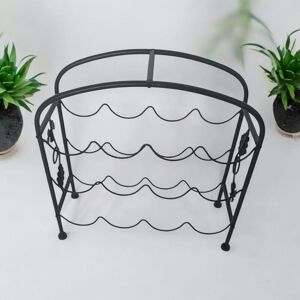 Acaciahomeuk Wine Rack Free Standing 12 Bottle Holder Black Metal Legs Shelf Drinks Display - Wine Rack Acaciahomeuk Wine Rack Free Standing 12 Bottle Holder Black Metal Legs Shelf Drinks Display - Wine Rack