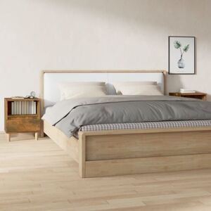 Bedside Cabinets 2 pcs Smoked Oak 40x35x50 cm Vidaxl Bedside Cabinets 2 pcs Smoked Oak 40x35x50 cm Vidaxl