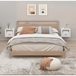 Wall-mounted Bedside Cabinets 2 pcs White 50x36x40 cm Vidaxl Wall-mounted Bedside Cabinets 2 pcs White 50x36x40 cm Vidaxl