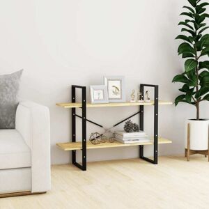 Jinlefu - 2-Tier Book Cabinet 100x30x70 cm Solid Pine Wood vidaXL Jinlefu - 2-Tier Book Cabinet 100x30x70 cm Solid Pine Wood vidaXL