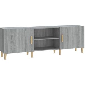 JINLEFU TV Cabinet Grey Sonoma 150x30x50 cm Engineered Wood vidaXL JINLEFU TV Cabinet Grey Sonoma 150x30x50 cm Engineered Wood vidaXL