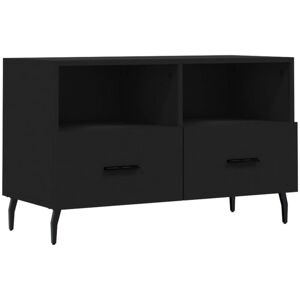 vidaXL 828989 Black Engineered Wood TV Cabinet - TV Type vidaXL 828989 Black Engineered Wood TV Cabinet - TV Type
