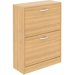 Home Discount - 2 Drawer Shoe Cabinet Hallway Storage Cupboard Stand, Pine Home Discount - 2 Drawer Shoe Cabinet Hallway Storage Cupboard Stand, Pine