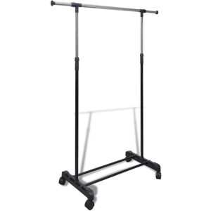 Adjustable Clothes Rack 4 Castors 1 Hanging Rail Vidaxl Adjustable Clothes Rack 4 Castors 1 Hanging Rail Vidaxl
