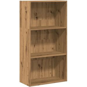 vidaXL Bookcase Artisian Oak 60x30x114 cm Engineered Wood - Bookcase vidaXL Bookcase Artisian Oak 60x30x114 cm Engineered Wood - Bookcase