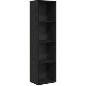 Bookcase Black oak 40 x 30 x 152 cm Engineered Wood Vidaxl Bookcase Black oak 40 x 30 x 152 cm Engineered Wood Vidaxl